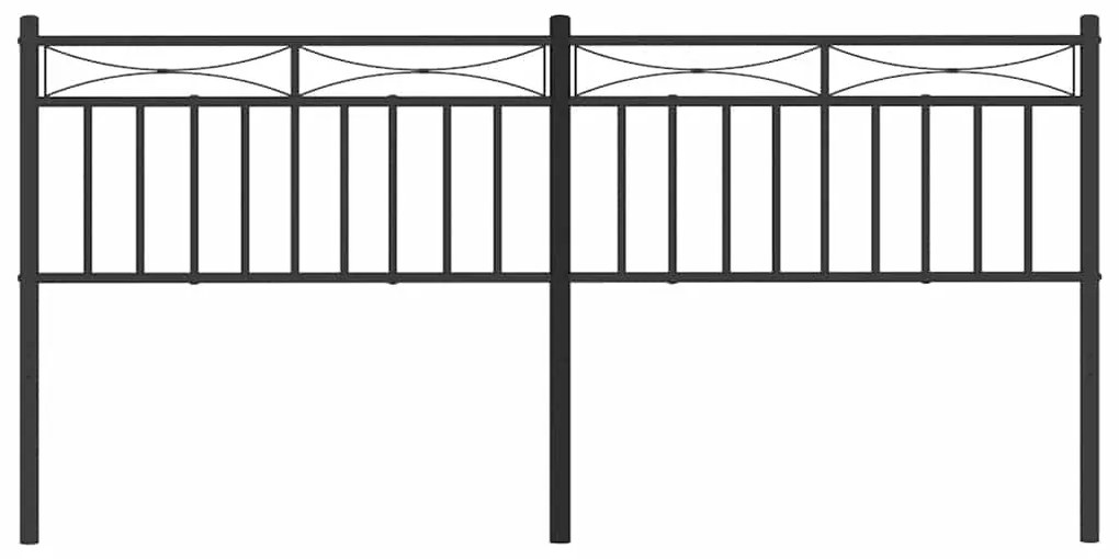 Cabeceira de cama 180 cm metal preto