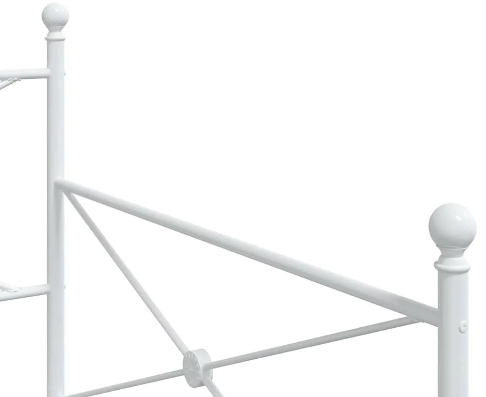 Cama de Dia sem Colchão 100x190 cm aço branco