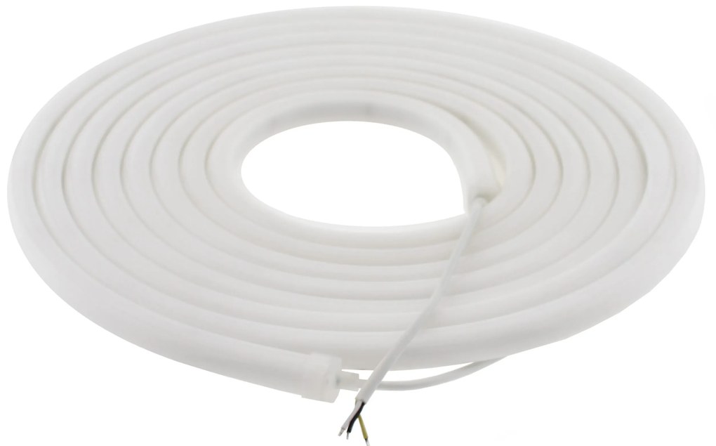 Led NEON Flex, 13x13mm, DC24V, 240Led/m, CCT, 5m, 90W, IP67 Branco Duplo