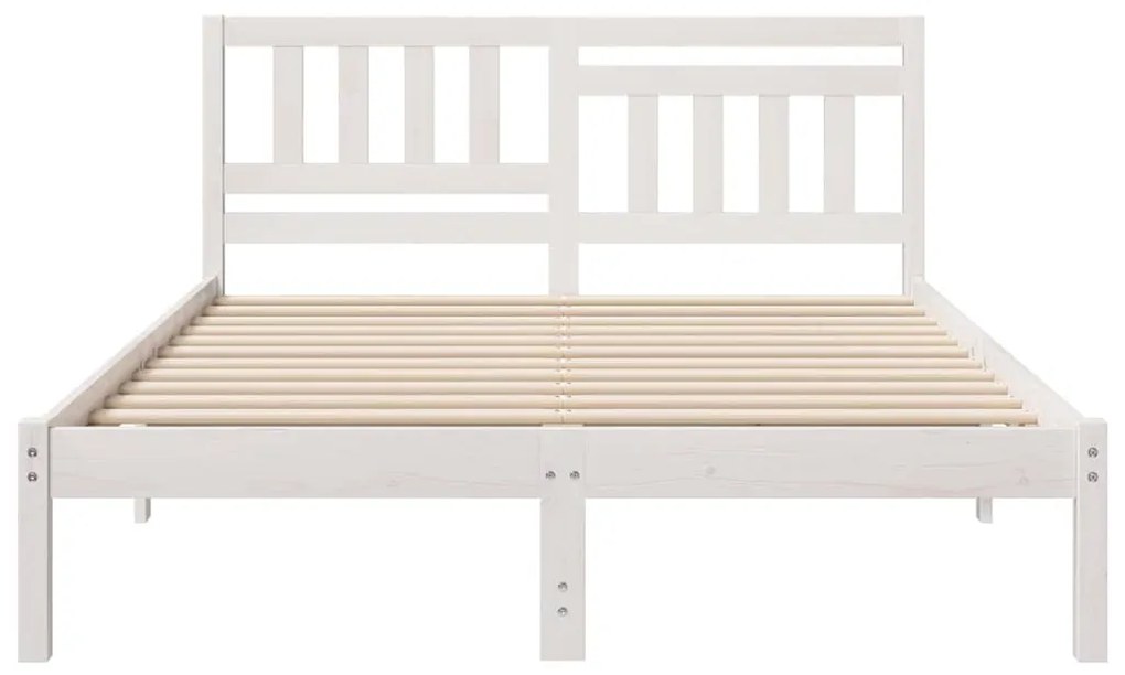 Estrutura da Cama com cabeceira Branco 140 x 190 cm