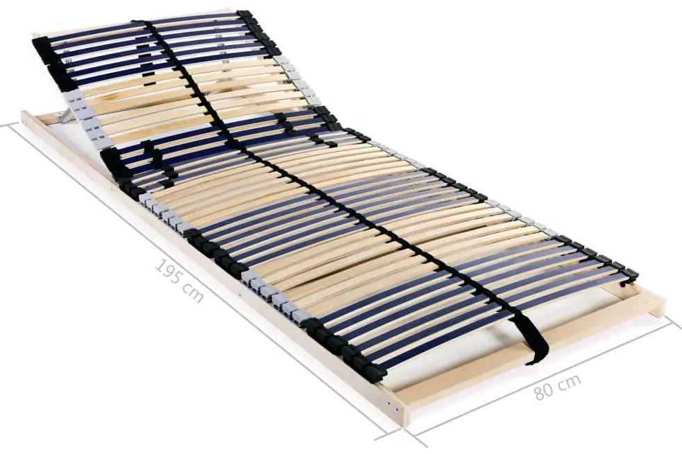 Angle Ripa Estrado de ripas com 42 ripas 7 zonas 80x200 cm | BIANO