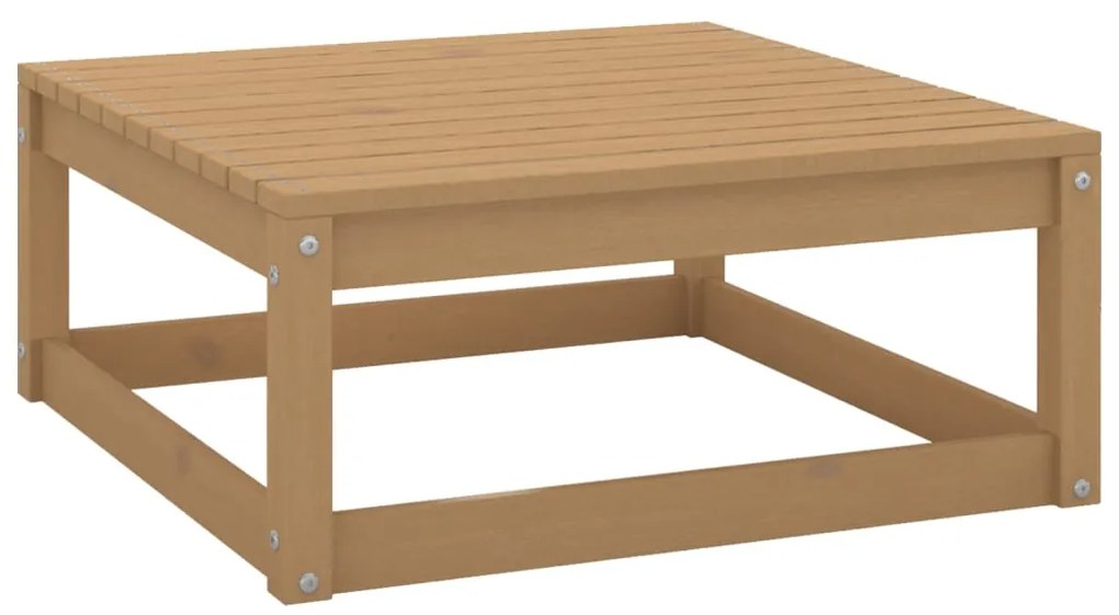 11 pcs conjunto lounge de jardim pinho maciço