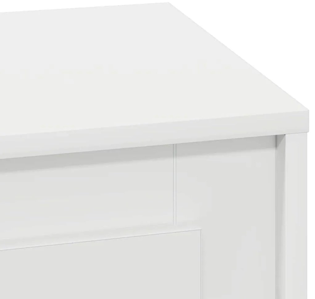 Cômodas de Canto com Luzes LED 2 pcs Brancas 44x34,5x45 cm