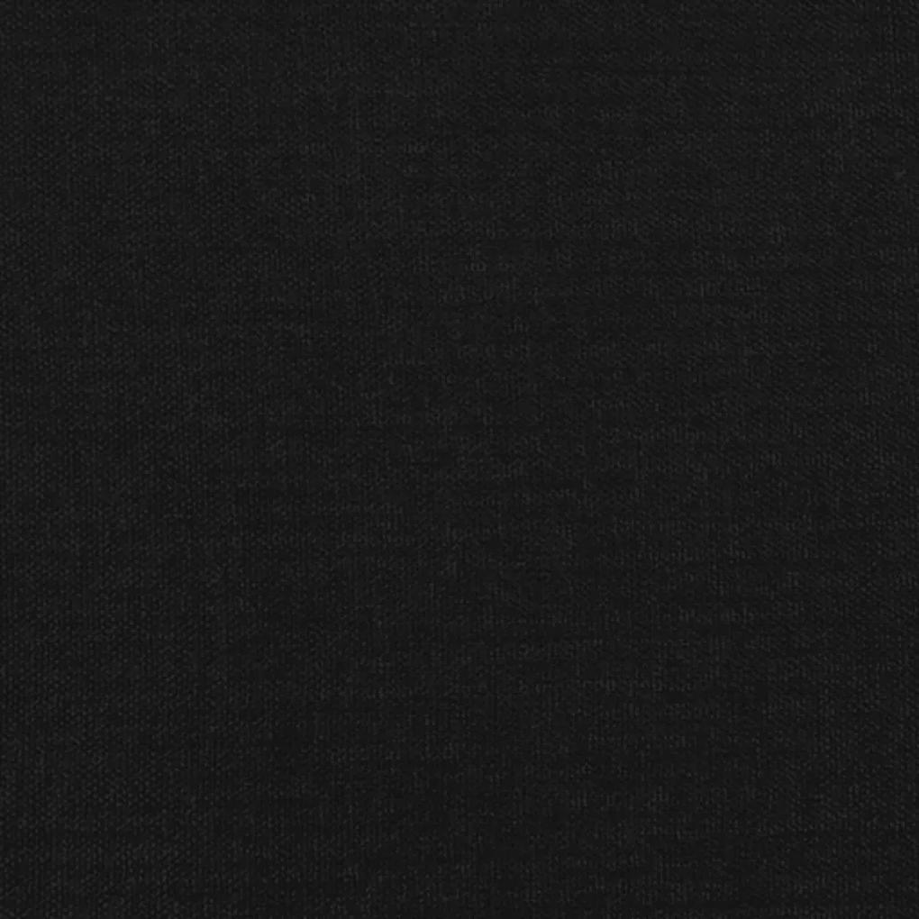 Estrutura de cama 140x190 cm tecido preto