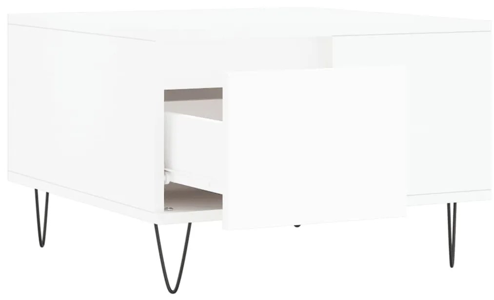 Mesa de centro 55x55x36,5 cm derivados de madeira branco