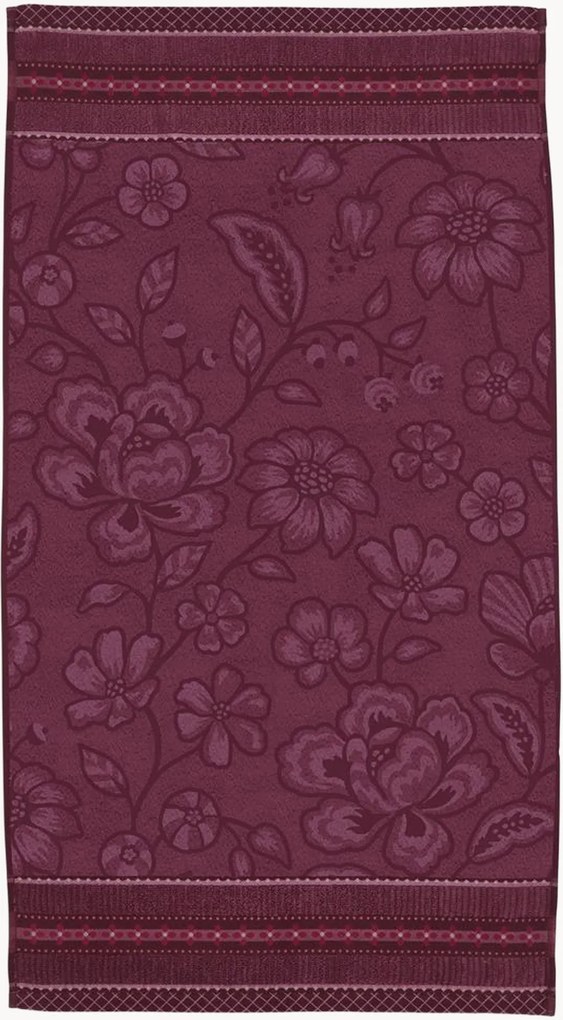 Toalha em algodão felpudo Jasmin Jacquard