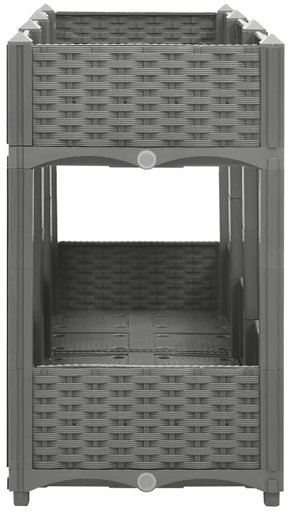 Canteiro elevado 120x40x71 cm polipropileno