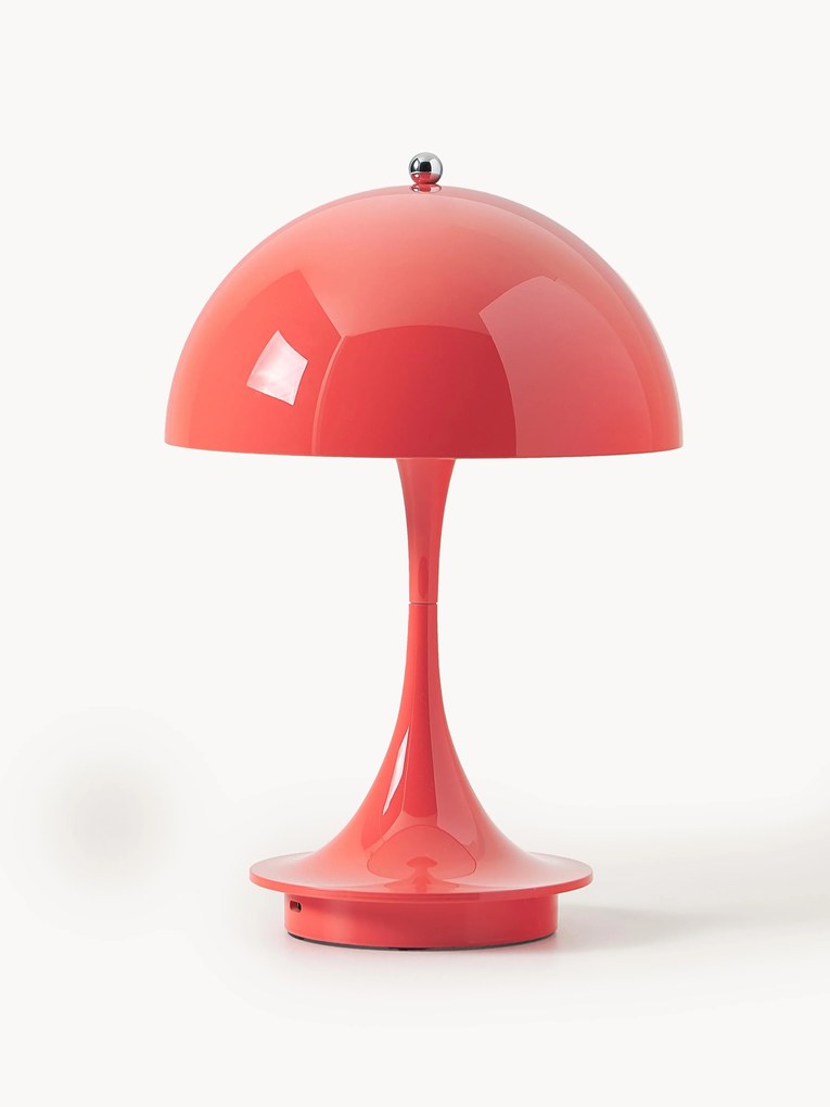 Candeeiro de mesa LED portátil e regulável Panthella, Alt 24 cm, Design Verner Panton