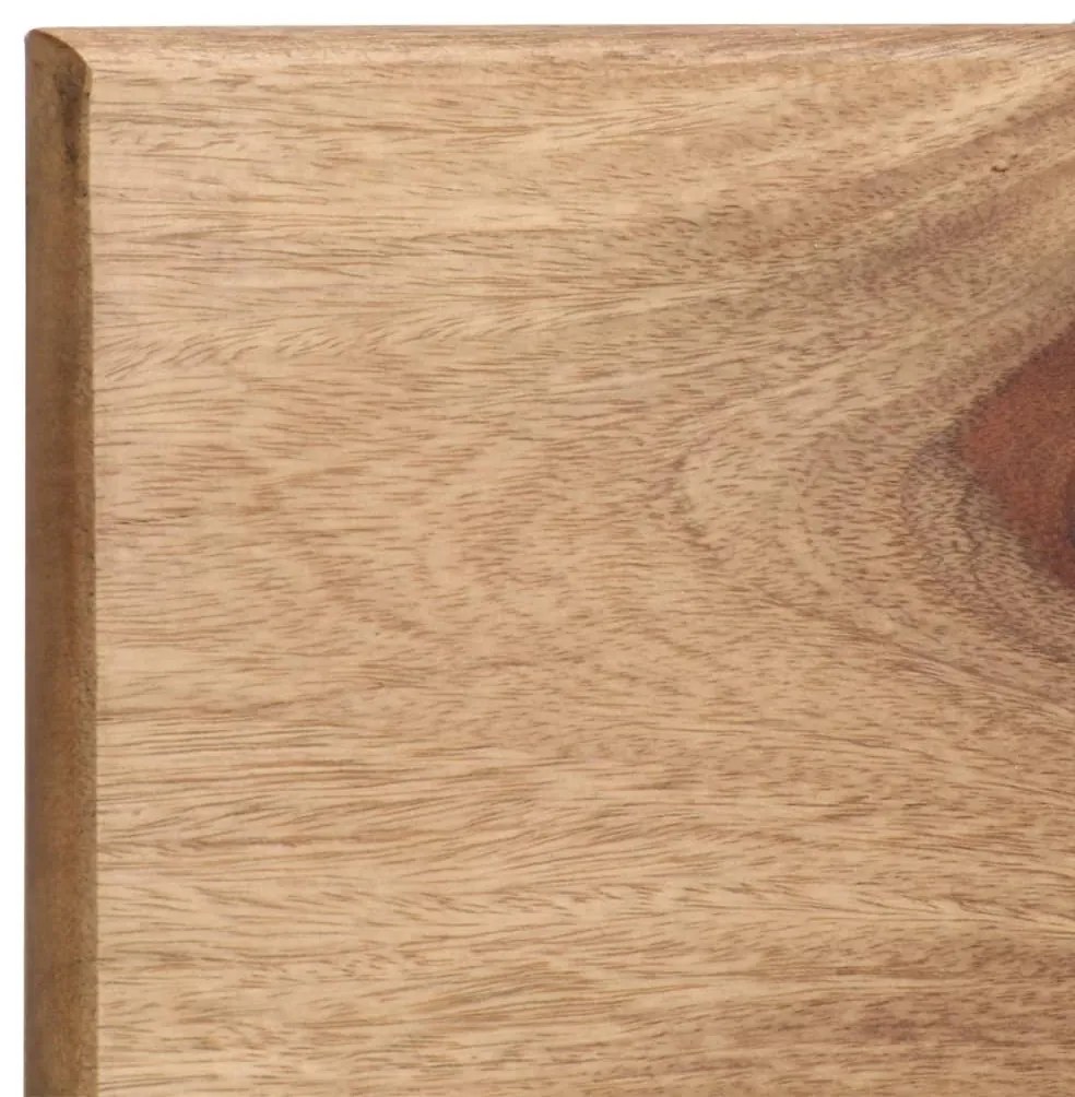 Prateleiras de parede 2 pcs 118x26x20cm madeira acácia maciça