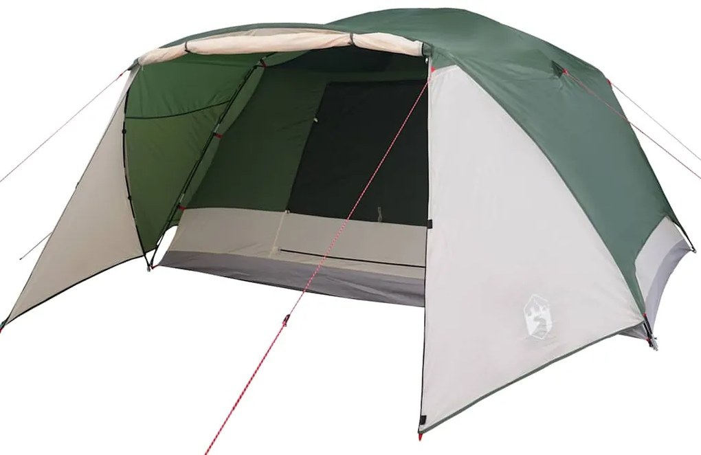 Tenda familiar c/ avançado para 6 pessoas impermeável verde