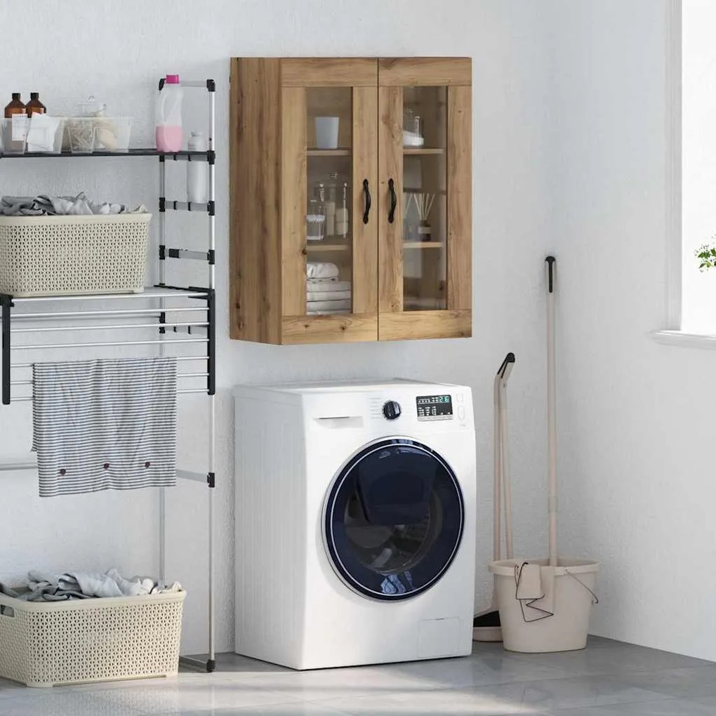 vidaXL Armário de parede Carvalho Artesanal 69,5 x 34 x 90 cm