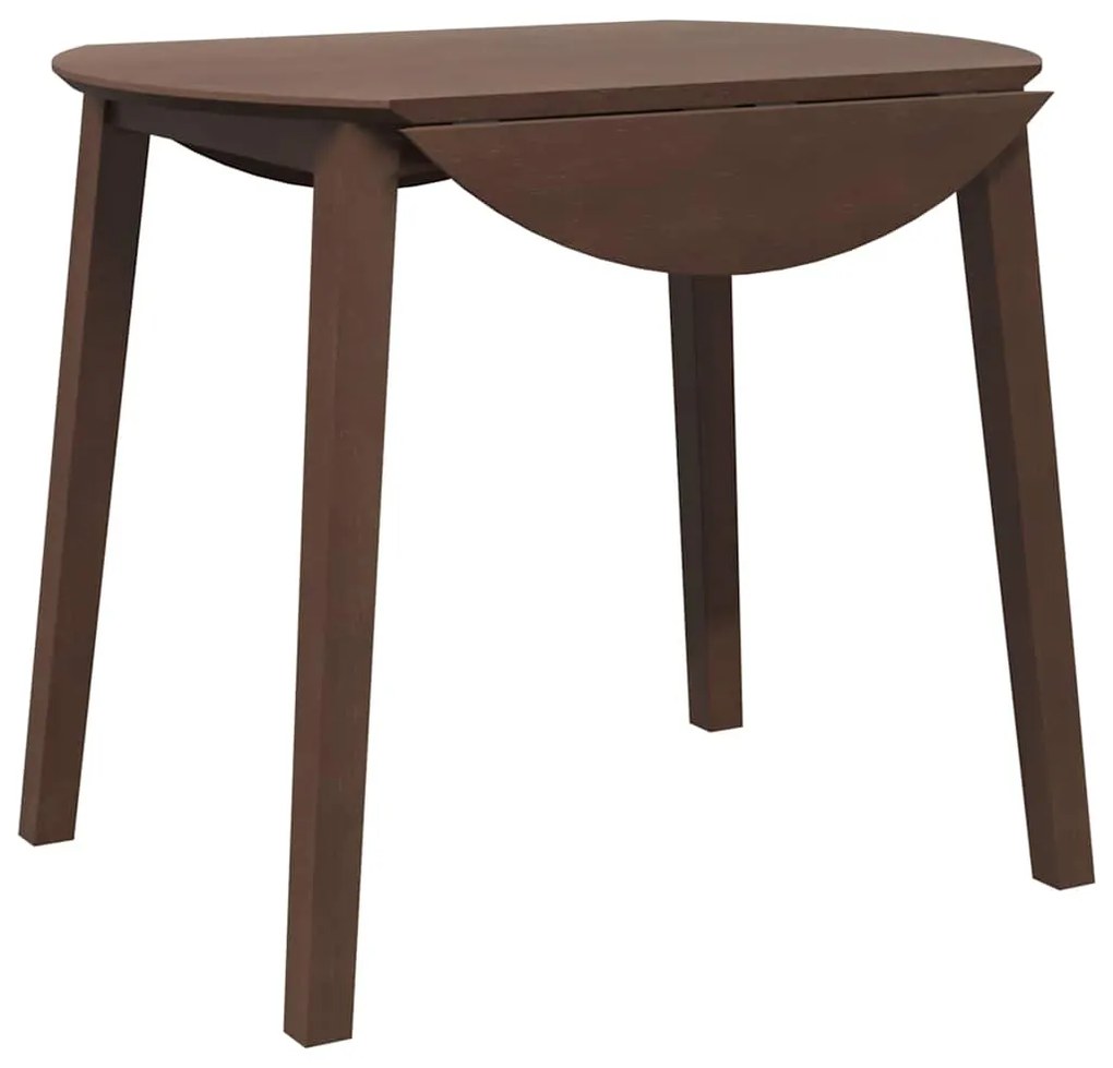 Mesa de jantar madeira seringueira maciça castanho