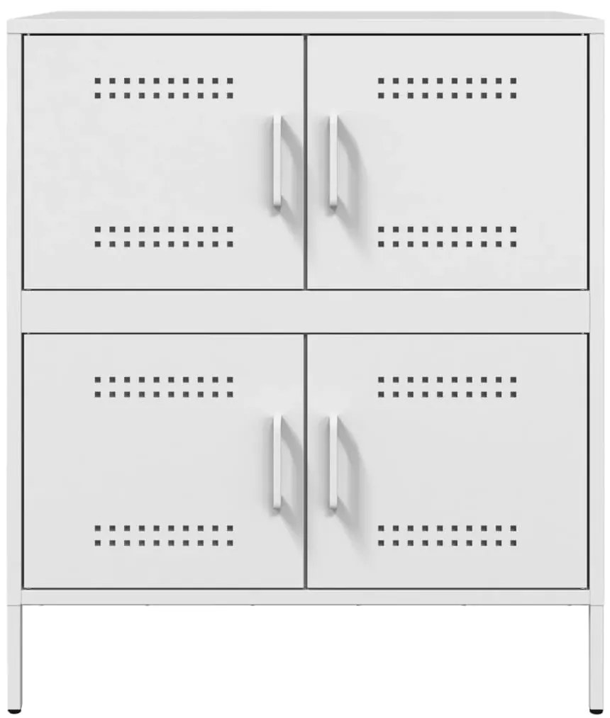Aparador 68x39x79 cm aço branco
