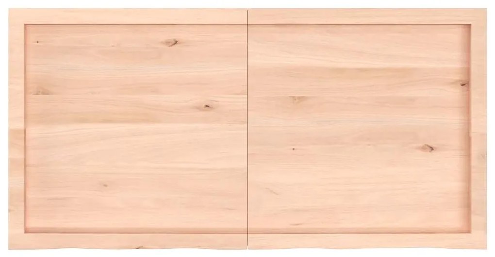 Prateleira de parede 120x60x(2-4)cm carvalho maciço não tratado