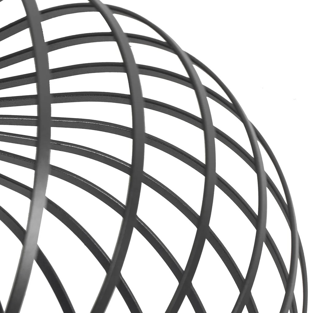 Candeeiro de teto inteligente preto 39 cm com Wi-Fi G95 - Johanna