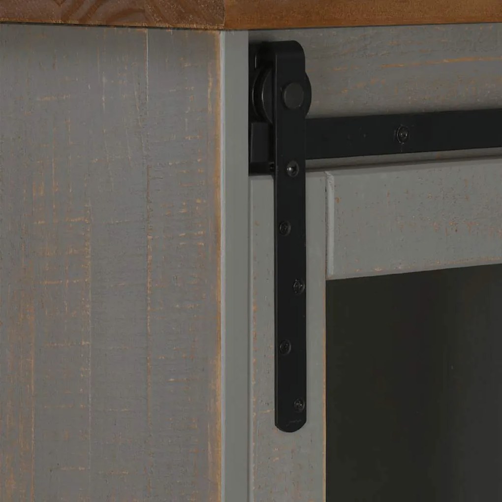 Aparador HALDEN 2 portas de correr 112x40x80 cm Madeira maciça