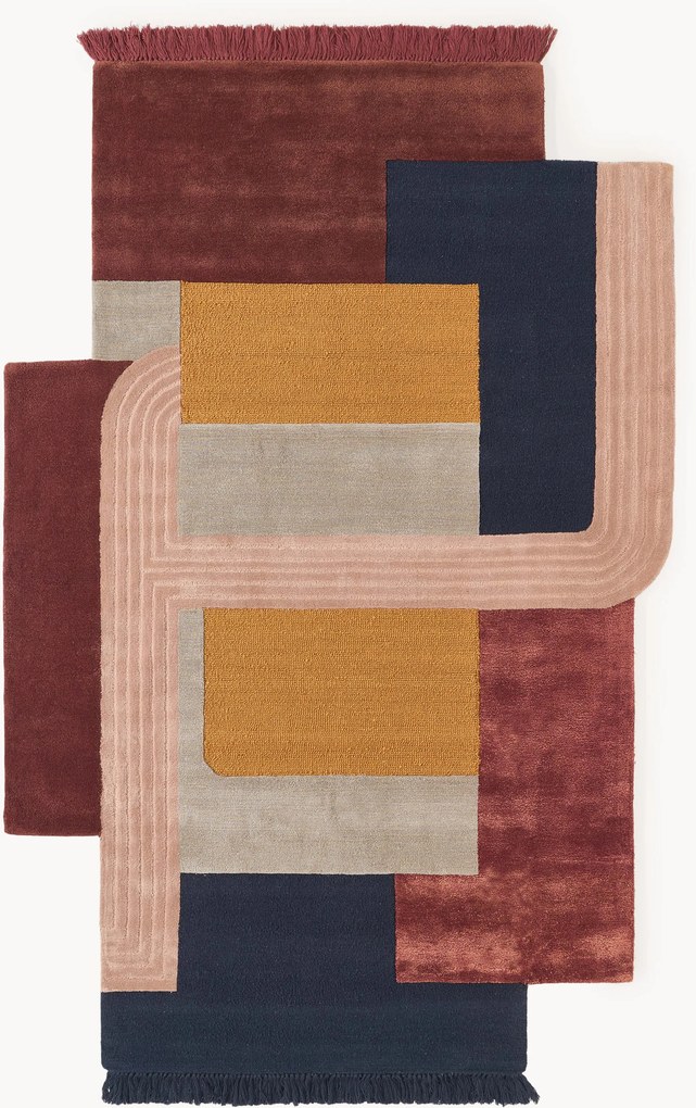 Tapete em lã com franjas Milla