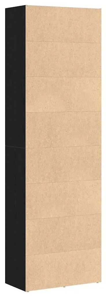 Estante 60x30x189 cm derivados de madeira carvalho preto