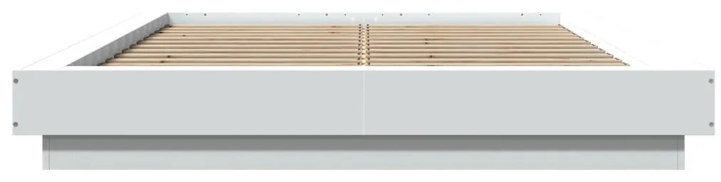 Estrutura de cama 120x190 cm derivados de madeira branco
