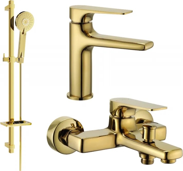 Mexen Lynx Conjunto de banho DQ40, dourado - 745903DQ40-50