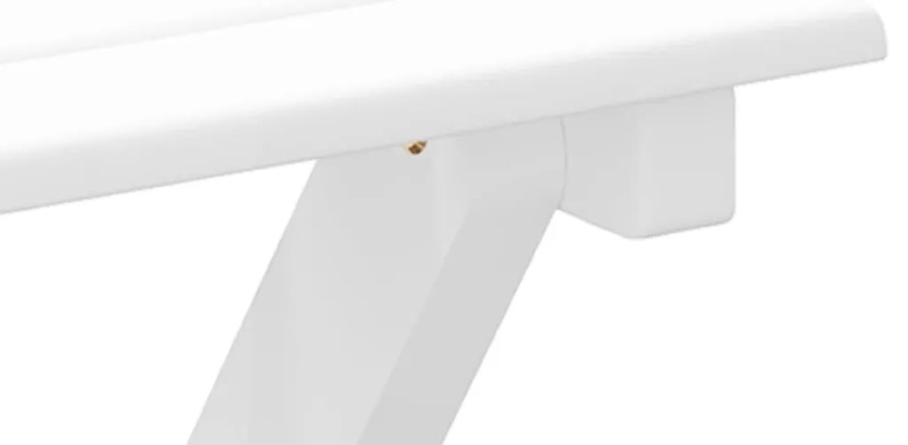 Cadeiras de baloiço 2 pcs c/ mesa dobrável álamo maciço branco