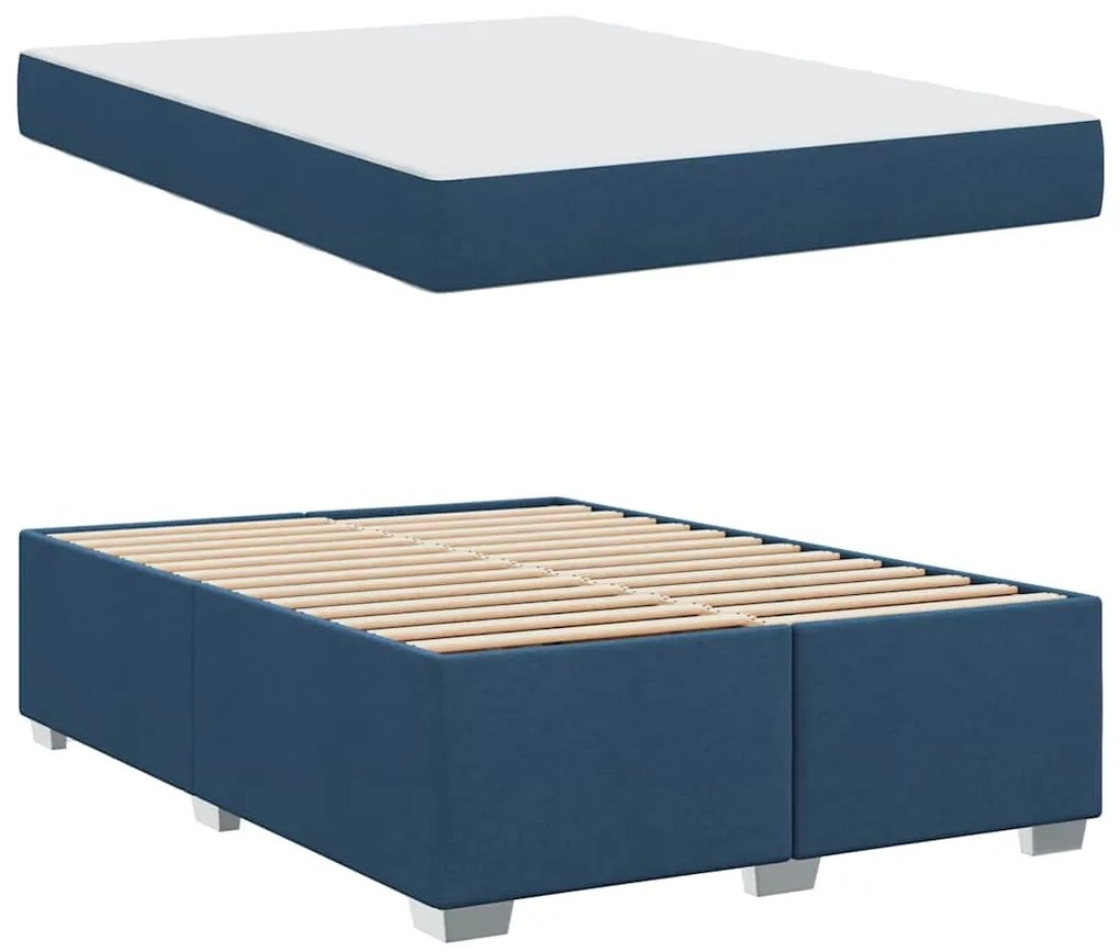 Estrutura da Cama Outros Azul 140 x 200 cm tecido