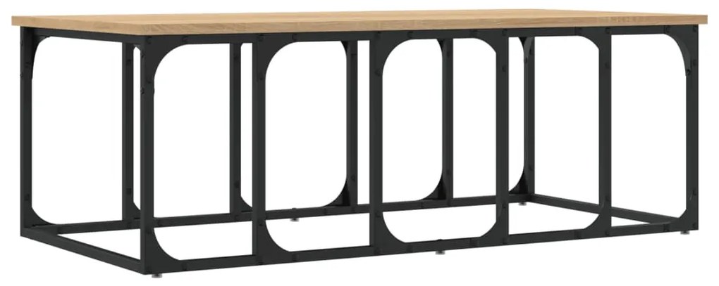 Mesa de centro 100x50x35,5 cm derivados madeira carvalho sonoma