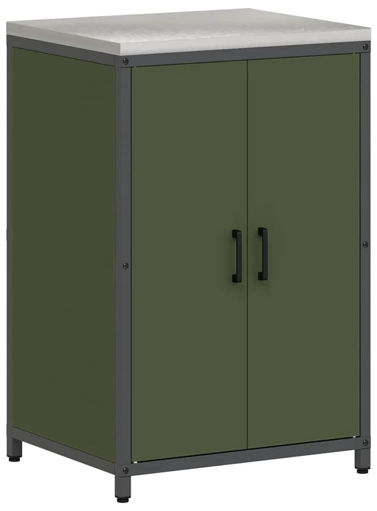 Conjunto de Armazenamento de Cozinha 3 pcs Verde Oliva