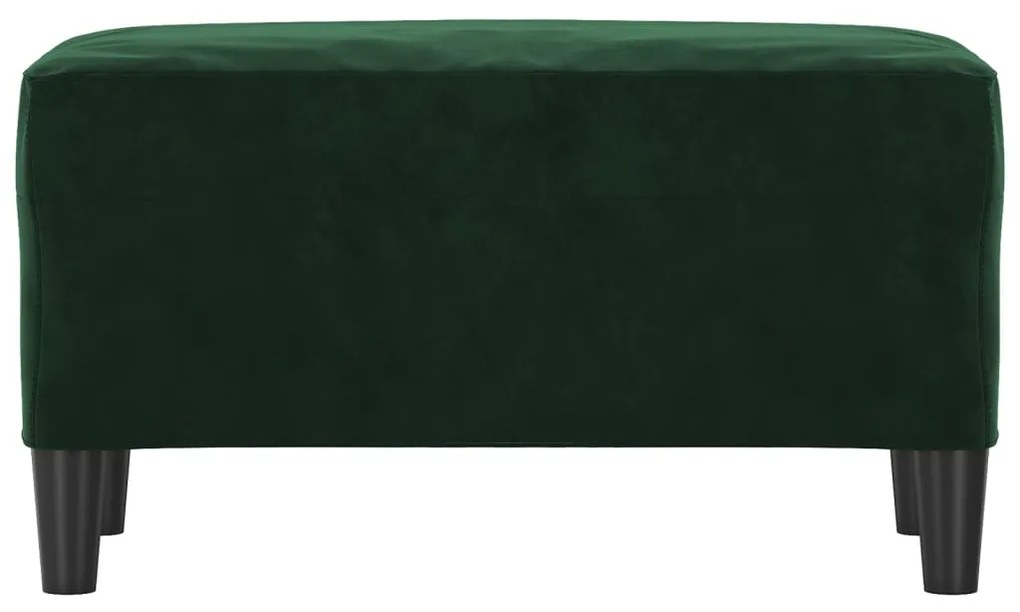 Banco 70x35x41 cm veludo verde-escuro