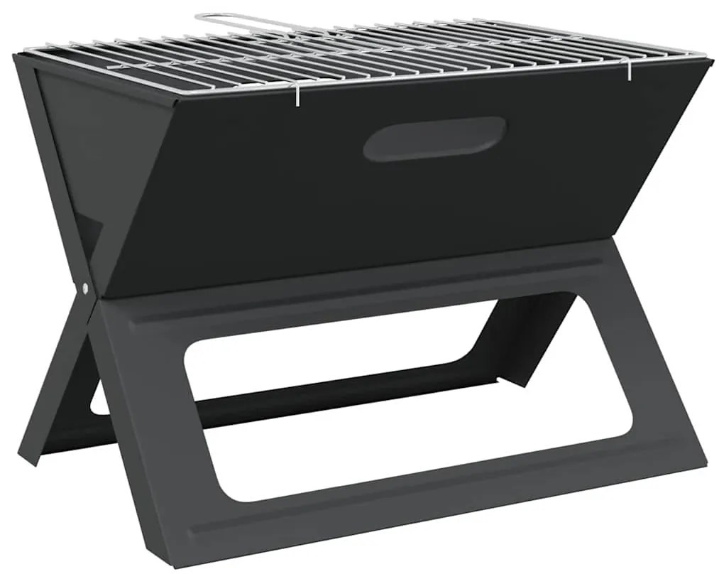 Churrasqueira BBQ - Dobrável, Preta, 46x30x31 cm, em Aço