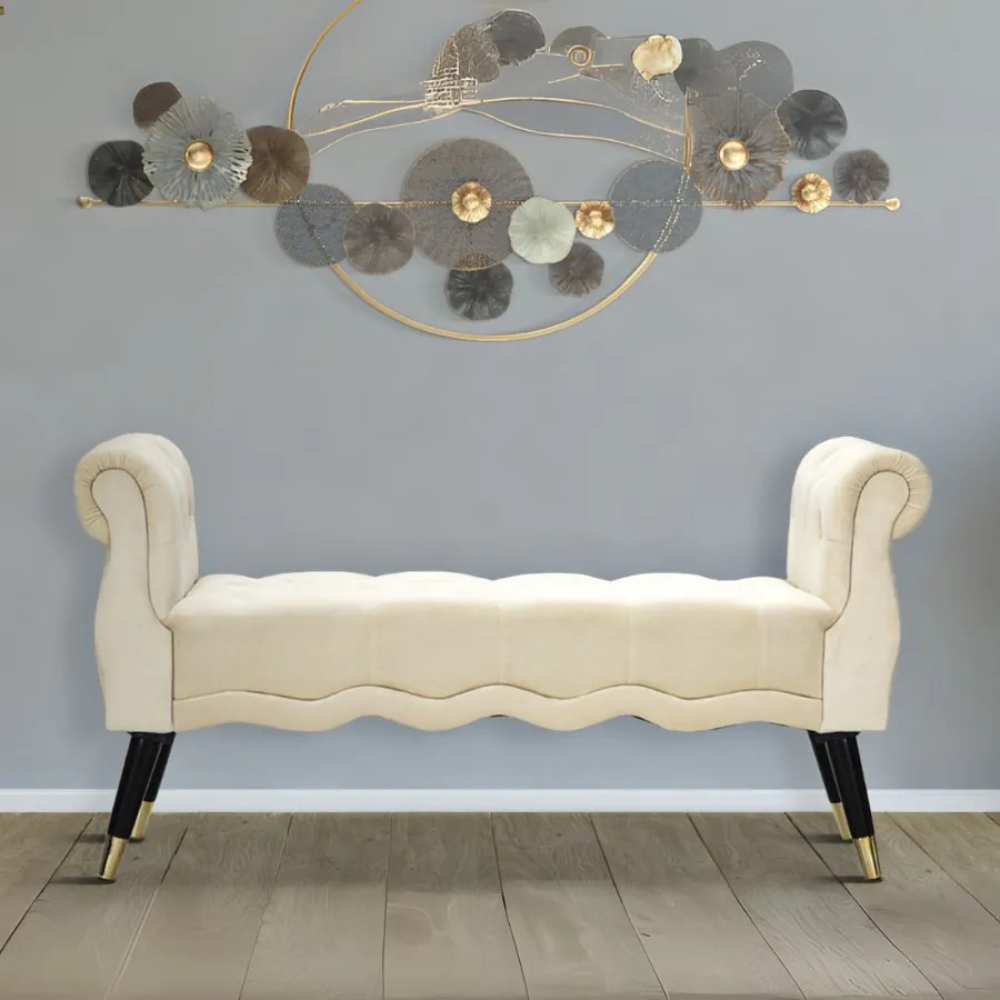 BANCO PARIS 120X40X60 CM CREME