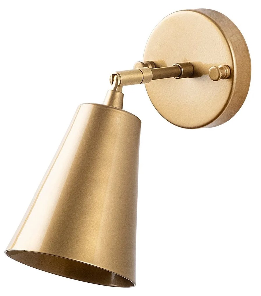 Candeeiro de Parede Evander – Dourado – 10 x 26 x 21 cm