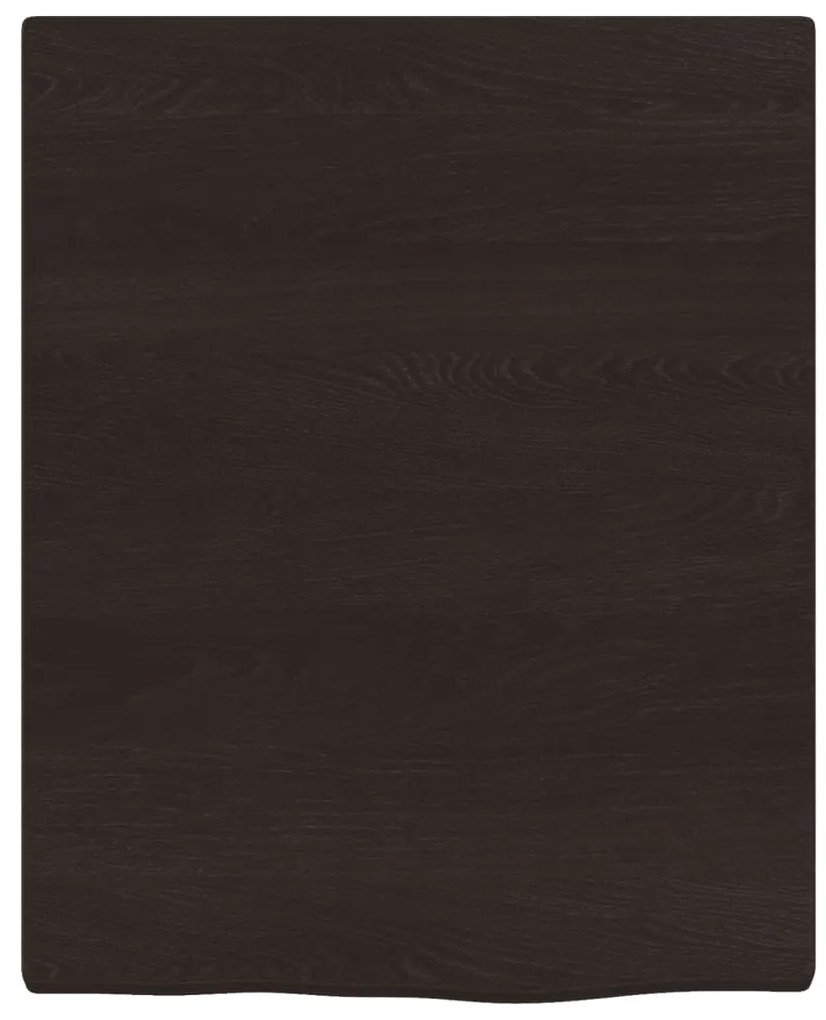 Prateleira de parede 40x50x2cm carvalho tratado castanho-escuro