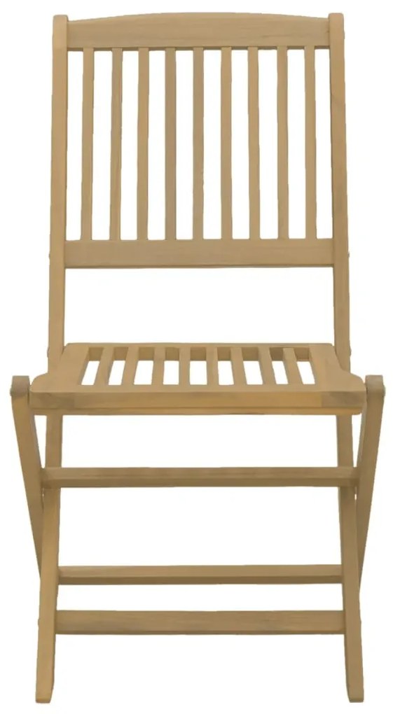 Conjunto de jantar p/ jardim 5 pcs madeira de acácia maciça