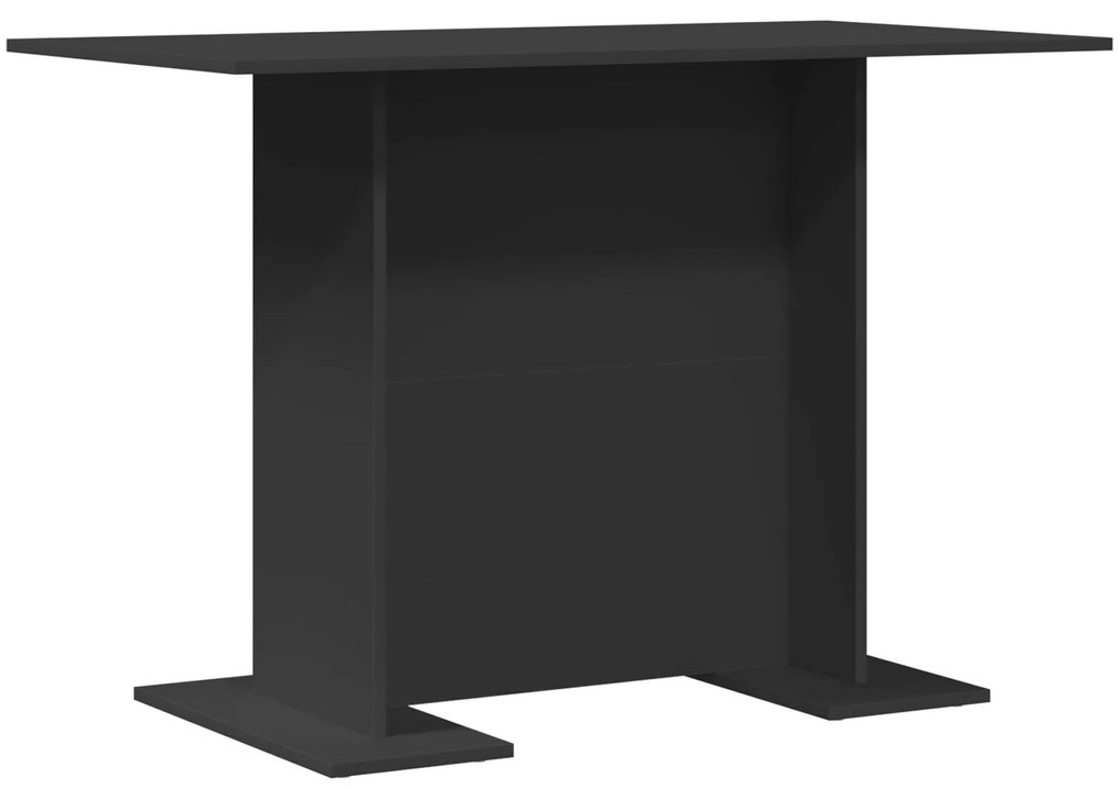 Mesa de Jantar Preta 100x60x75 cm Madeira Engenharia