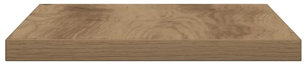 Prateleiras parede 4 pcs derivados madeira carvalho artisiano