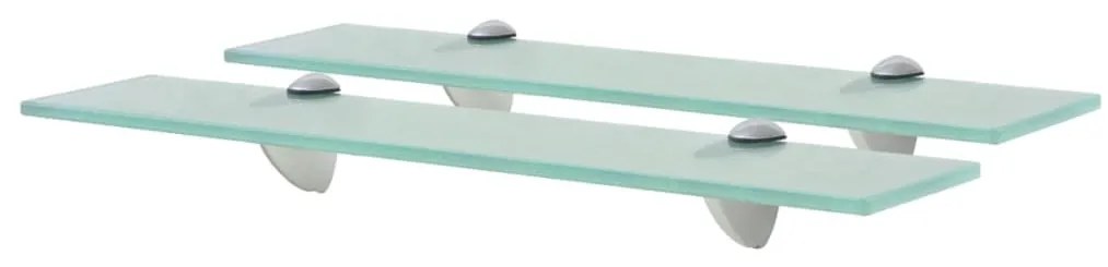 Prateleiras flutuantes 2 pcs vidro 50x20 cm 8 mm