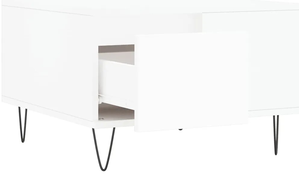 Mesa de centro 55x55x36,5 cm derivados de madeira branco