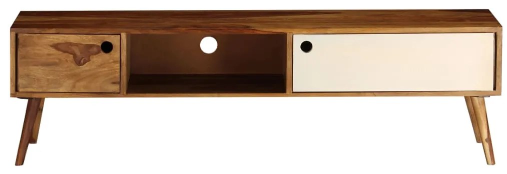 Móvel de TV 140x30x40 cm madeira de acácia maciça