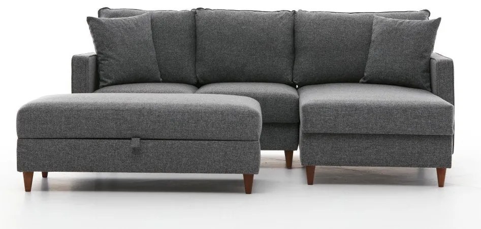 Sofá de Canto Eva – Cinzento – 210x82x195 cm