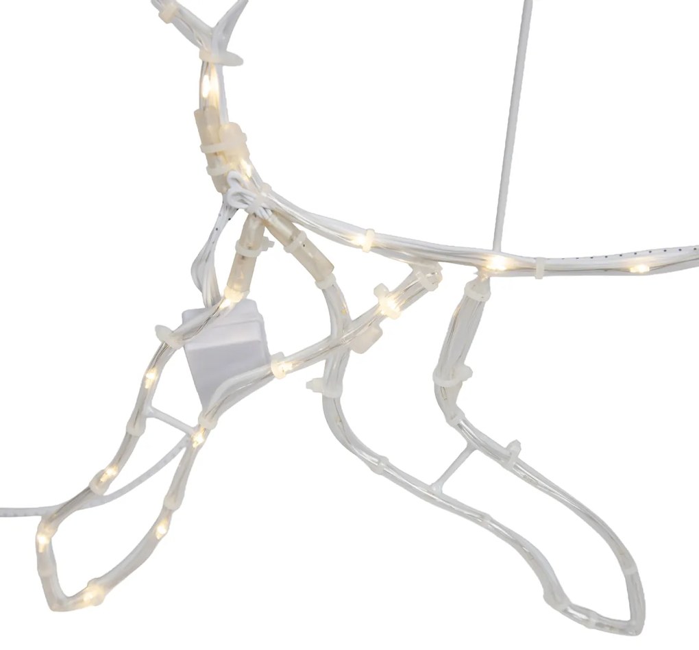 Candeeiro de pé de Natal Veado 50cm Incl. LED com temporizador IP44 - Pax