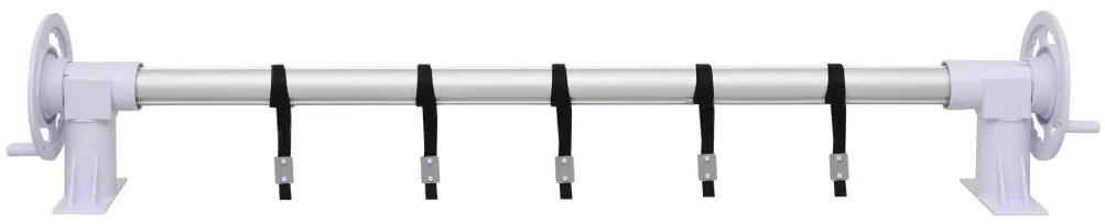 Enrolador para cobertura de piscina com base de plástico