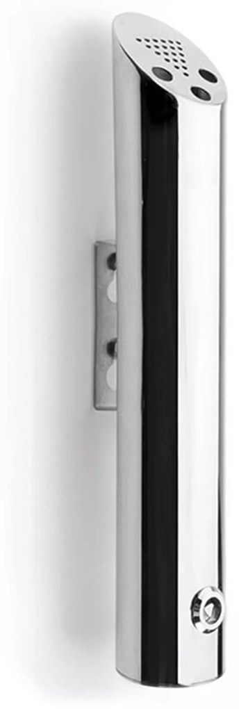 Cinzeiro Parede Inox Redondo 8X46cm