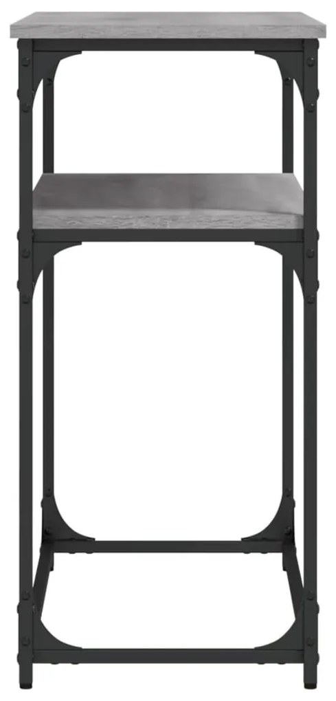 Mesa consola 100x35,5x75cm derivados de madeira cinzento sonoma