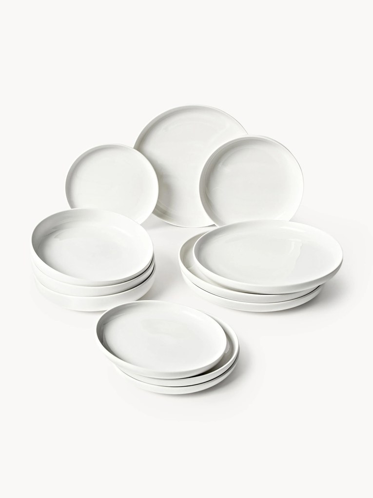 Conjunto de loiça em porcelana Nessa, 4 pessoas, conjunto de 12