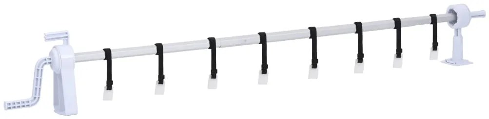 Enrolador para cobertura de piscina com base de plástico