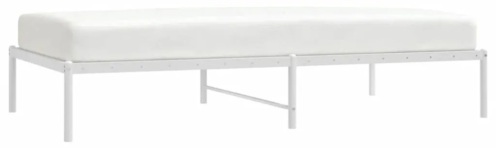 Estrutura de cama 100x190 cm metal branco