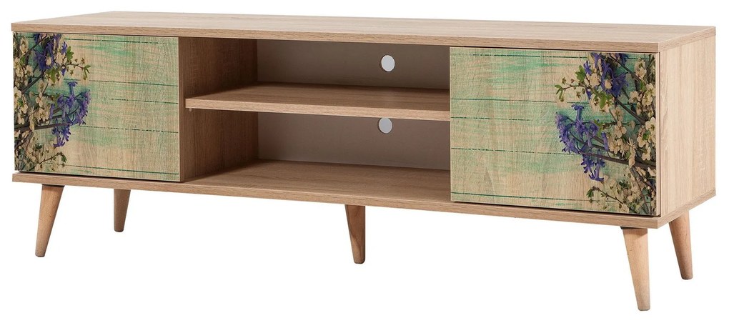 Móvel TV Truva – Carvalho Sonoma – 140 cm x 50 cm x 40 cm