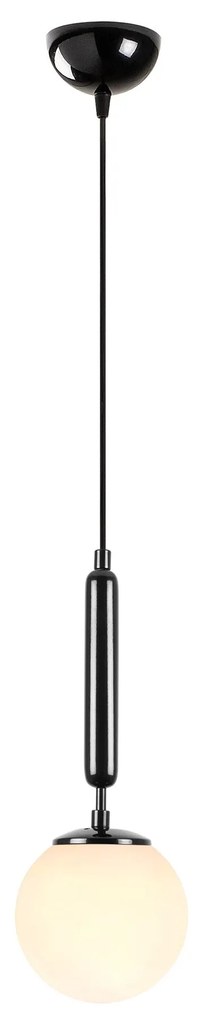 Candeeiro Suspenso King – Preto e Branco – 15 x 15 x 49 cm