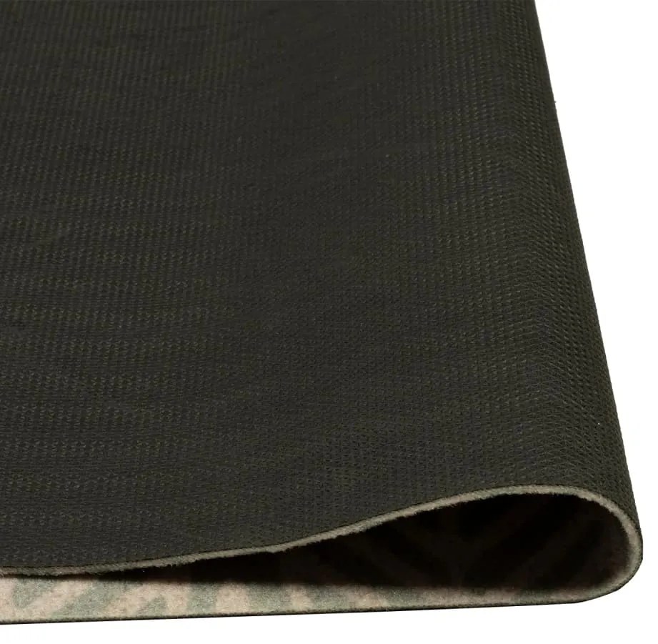 Tapete de cozinha lavável 60x180 cm veludo padrão folhas